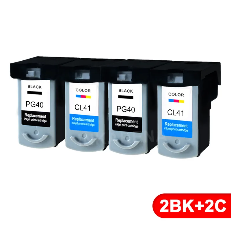 PG40-2BKC INKARENA PG-40 CL-41 чернильный картридж для принтера Canon PG40 CL41 Black& Цвет для Canon PIXMA MP160 MP140 MP450 MX300 MX310 IP1600 IP1900 - Цвет: PG40-2BKC