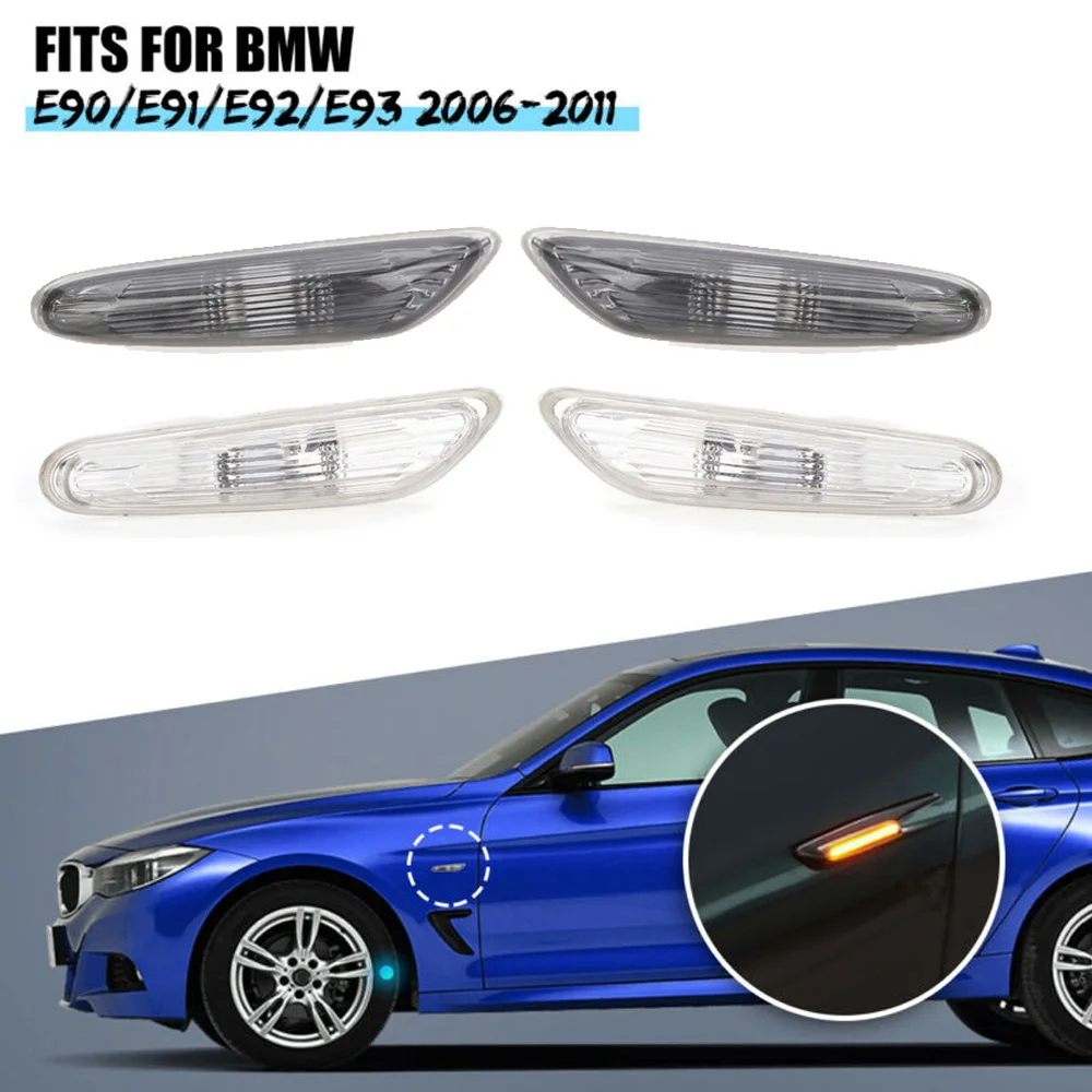 1 пара светодиодный габаритный фонарь 12 В 55 Вт для BMW E90 E91 E92 2006 2011 автомобильные