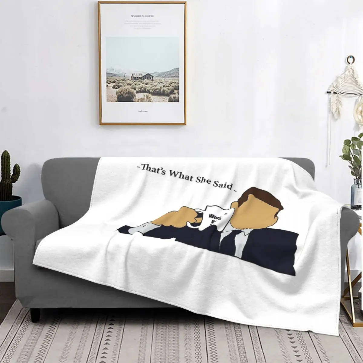 

The Office-Manta de muselina a quadros para cama, manta con капуча, 1 блок