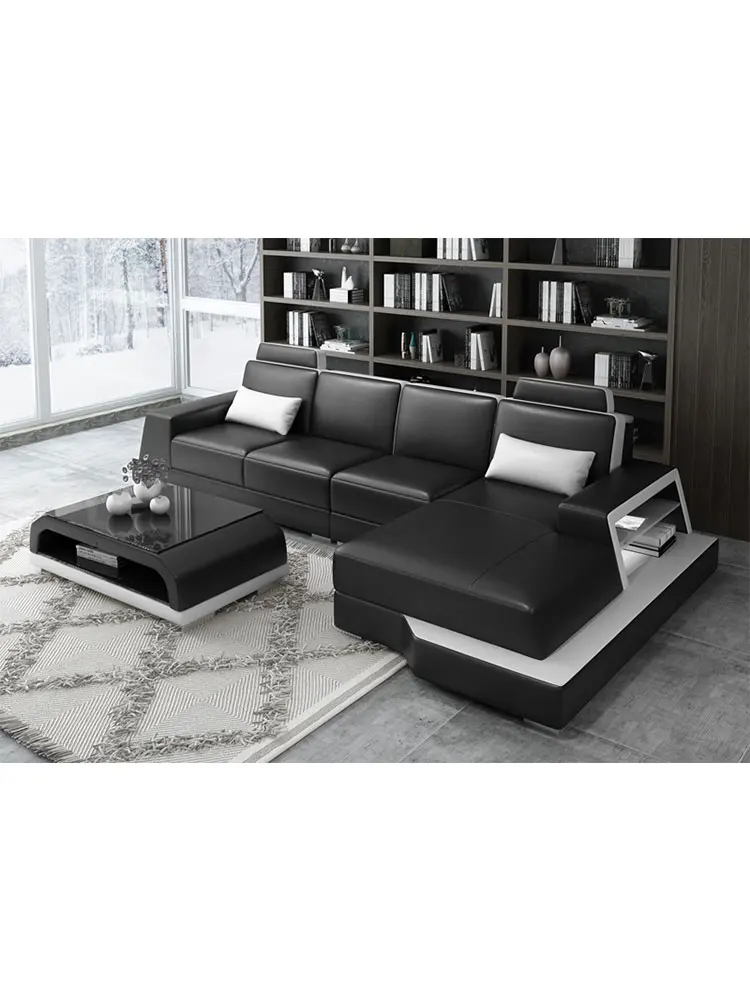 Набор кожаных диванов серии G8045 бархатный диван из зернистой кожи китайский для