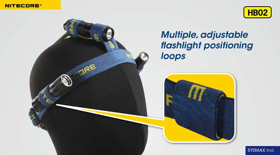 Светодиодный налобный фонарь Nitecore HB02 эластичный нейлоновый AA CR123A 18650 фонарь|Фары|