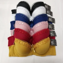 Sexy Lace Push Up Bra For Women's Underwear Solid Color Comfort Lingerie Full Cup Padded Brassiere Floral Pattern Bralette (4)