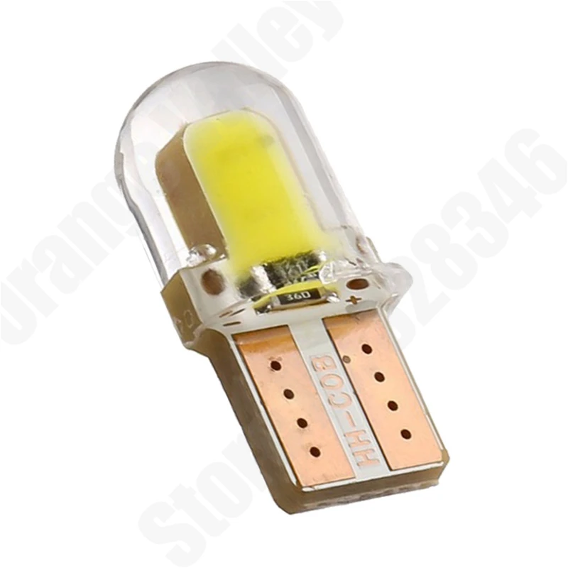 100 шт. 4 чипы COB светильник светодиодный W5W T10 194 168 4SMD для парковки Клин лампы зазор