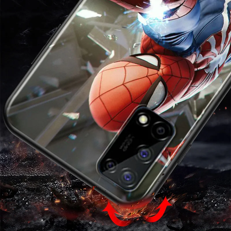 

Marvel Super Hero Avengers Spider-Man For Huawei Honor X10 10X 10i 10 9C 9S 9A 9i 9N 9X Pro 9 Lite TPU Silicone Black Phone Case