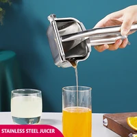 1pcs manual orange juicer lemon juice squeezer pressure fruit juicer press home stainless steel presser kitchen accessories