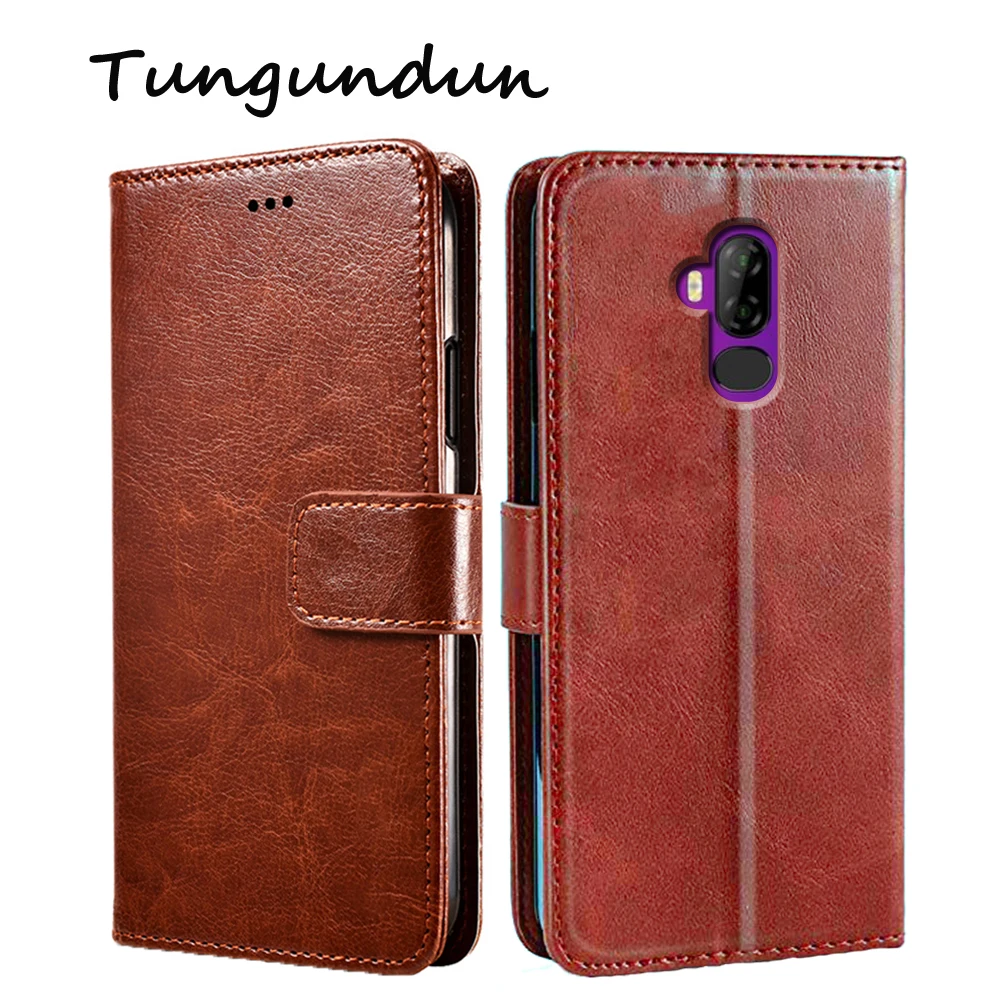 Защитный чехол книжка для телефона Ulefone P6000 Plus кожаный защитный бумажник экрана