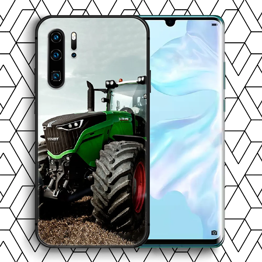 

Fendt Tractor Brand Phone Case For Huawei P Mate Smart 10 20 30 40 Lite Z 2019 Pro black Back 3D Hoesjes Pretty Waterproof Tpu