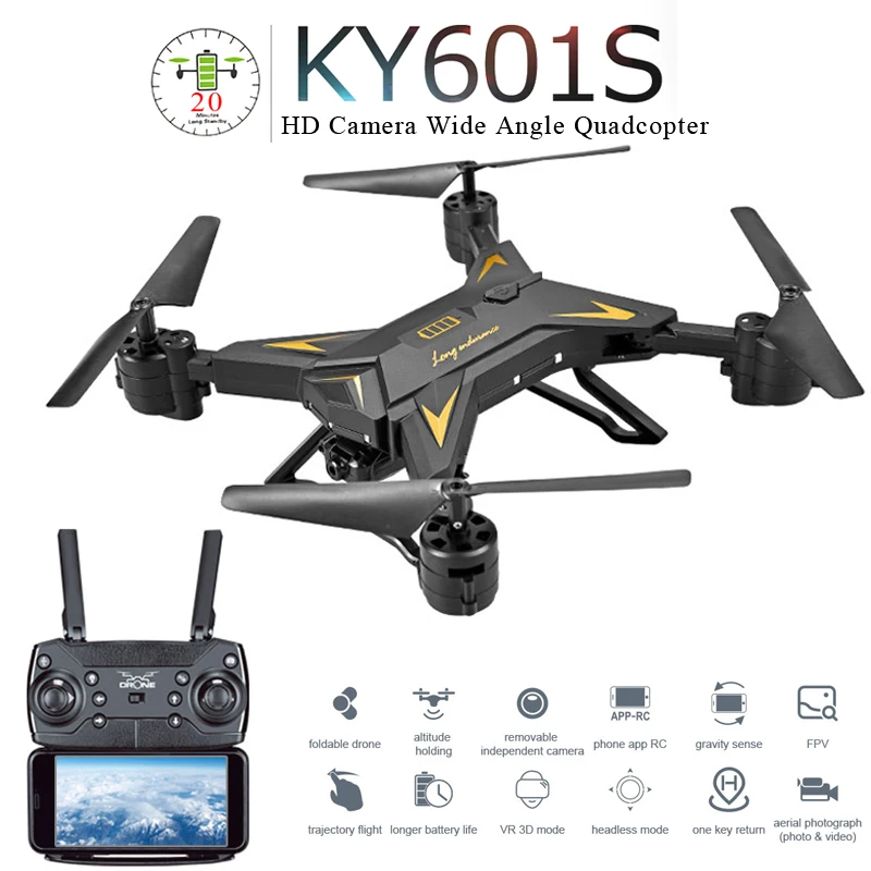 KY601S Профессиональный складной Дрон с камерой 5MP HD WiFi FPV широкий угол Высота