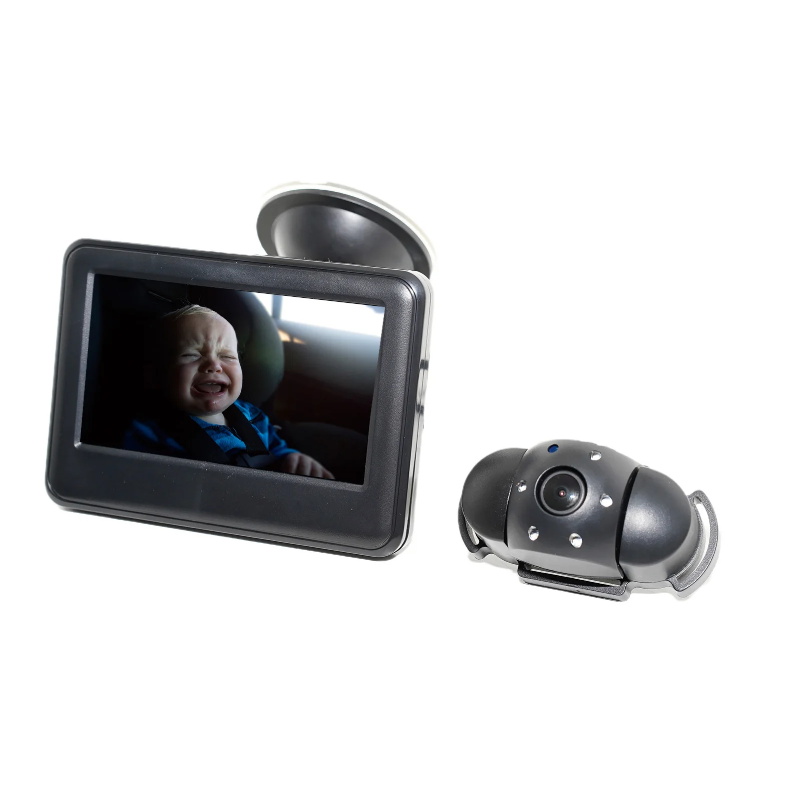 

Baby Car Mirror,HD 120degree Baby Camera Monitor for Car Back Seat Full View Infant with 4.3'' Display Provide Vivid Picture