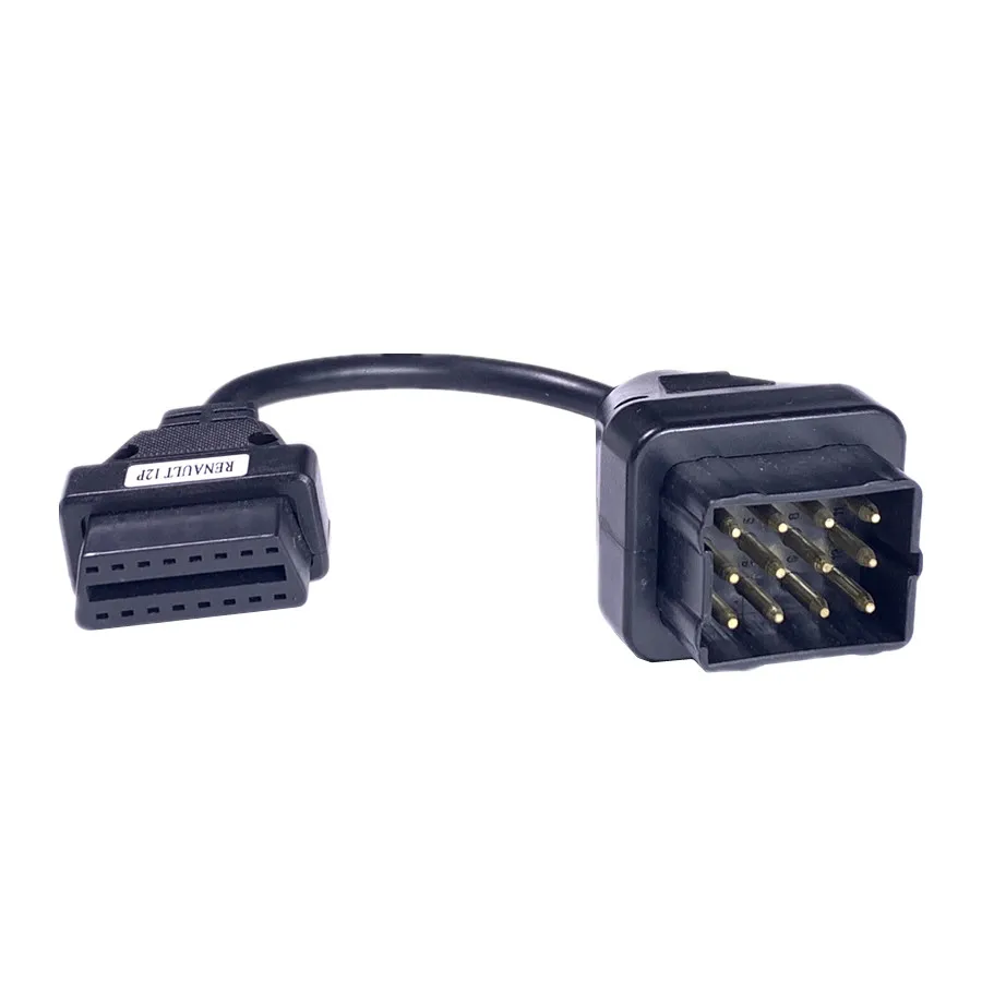 Бесплатная доставка 12Pin до 16Pin OBD Полный автомобильный диагностический адаптер