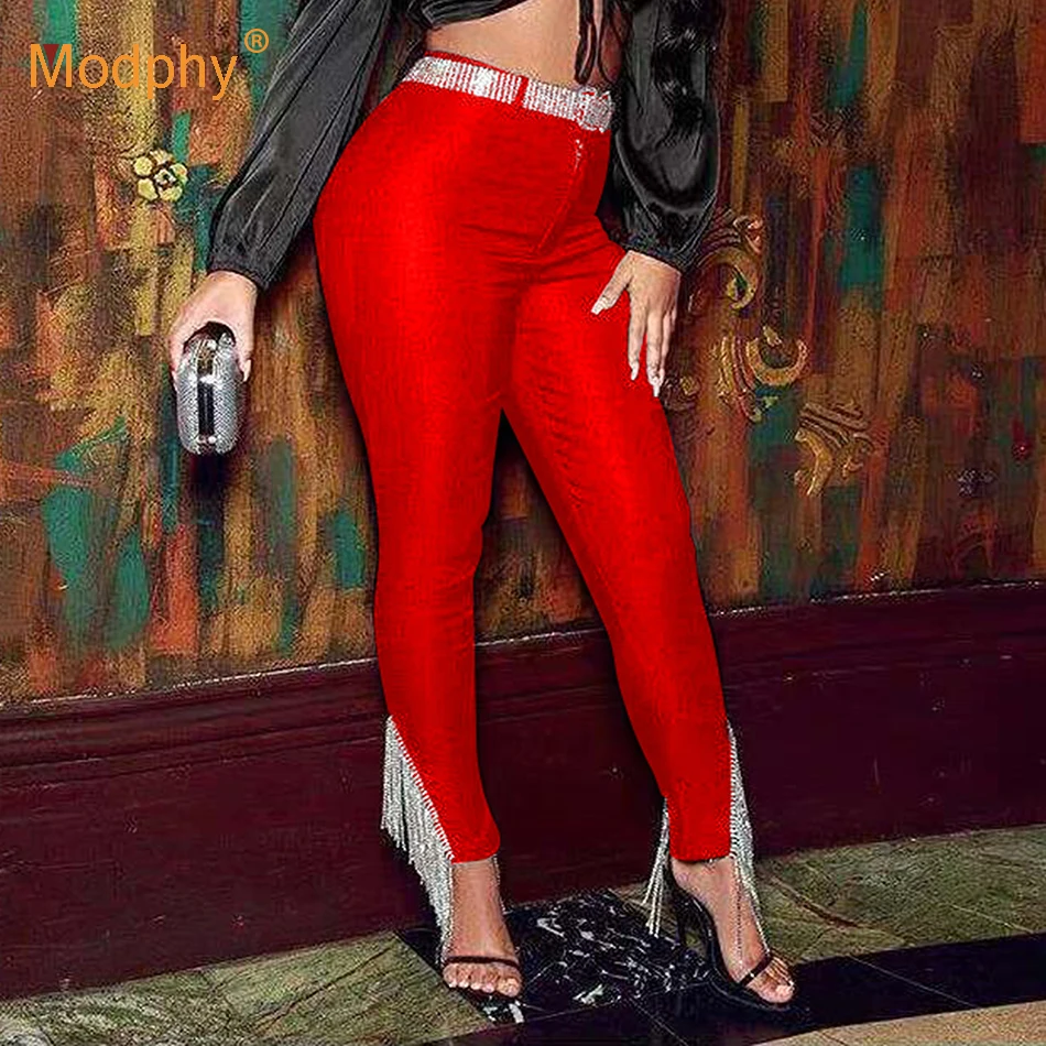 Женские брюки карандаш из вискозы с высокой талией|Брюки| |