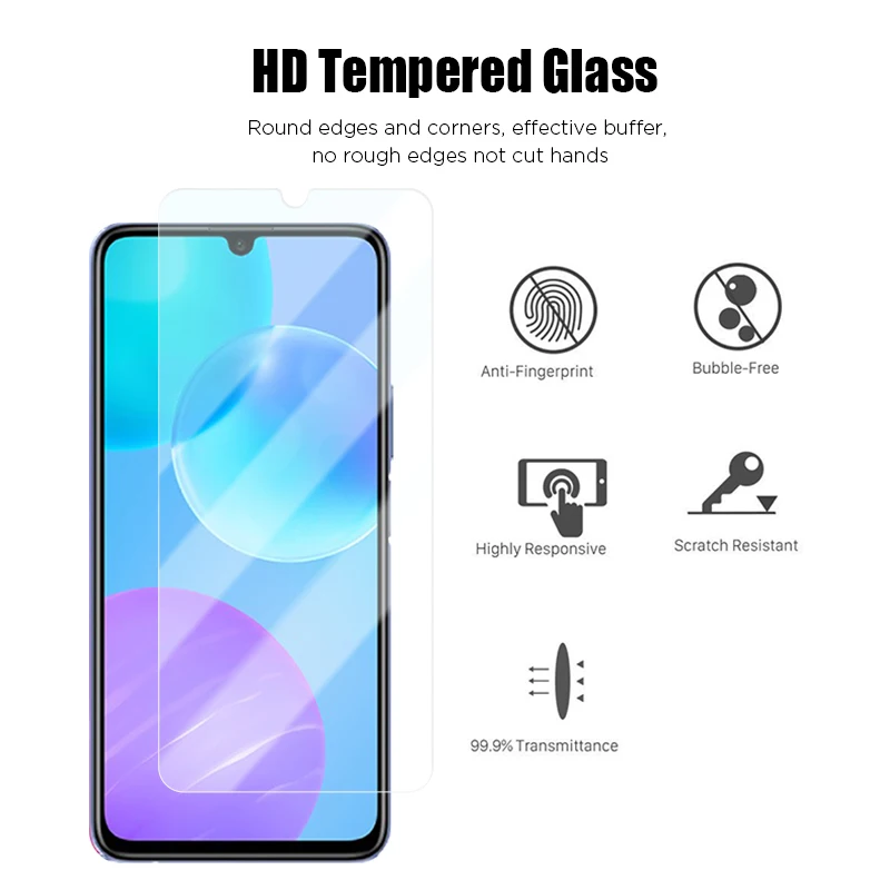 

Новинка 3 шт. закаленное стекло для Huawei Y7 2019 Y6 Y5 Y9 Y6P Y5P Y6S Y8P Y9S защита для экрана для Huawei P30 Lite P20 P40 Pro стекло