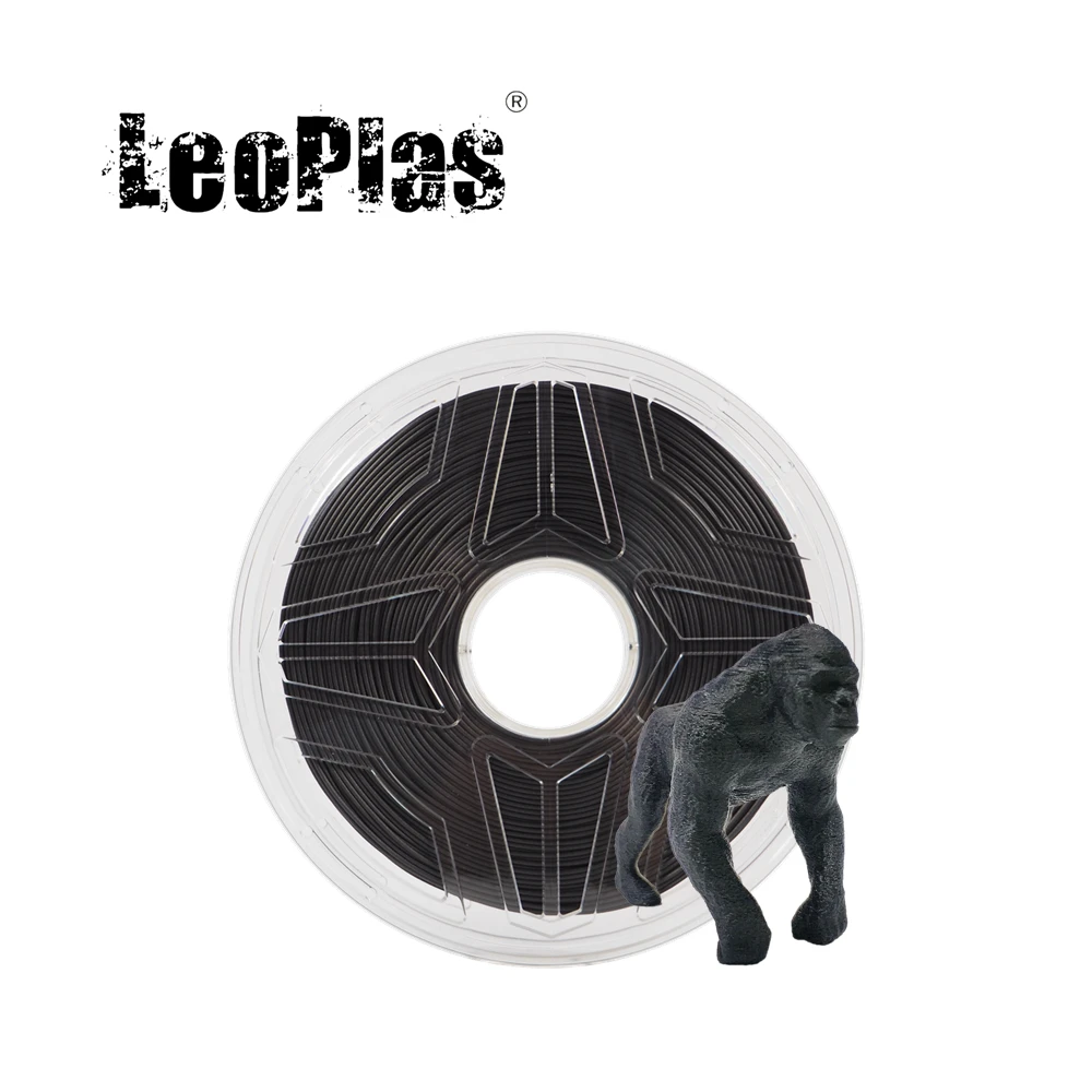 LeoPlas нить PLA из углеродного волокна 1 кг 75 мм для 3D принтера FDM ручки расходные