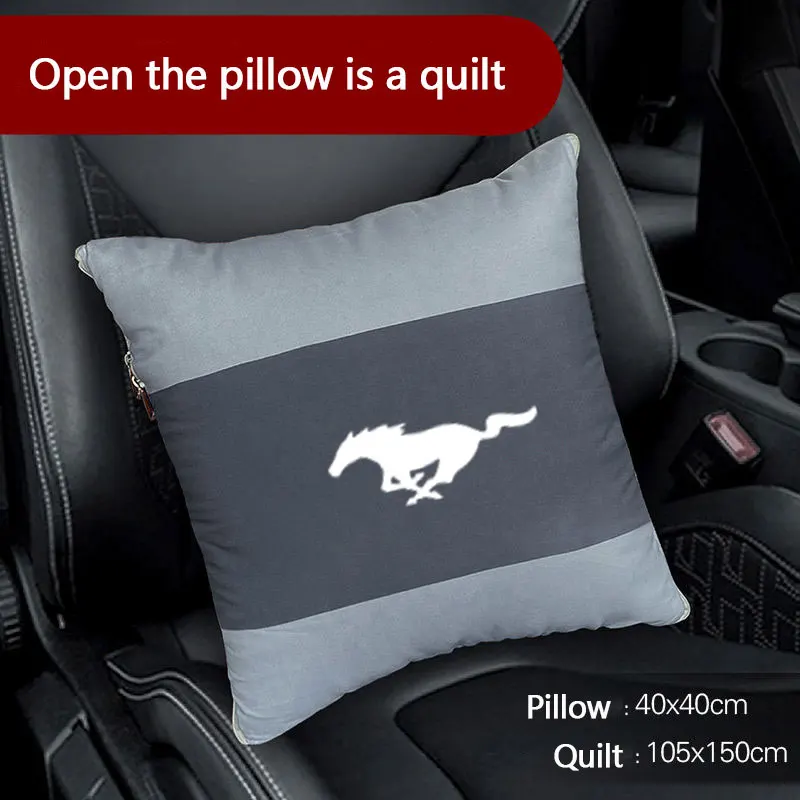 

Автомобильная подушка для Ford Mustang Shelby GT 350 500, стеганое одеяло, поясная подушка, подушка, одеяло для кондиционера, многофункциональное одеяло ...