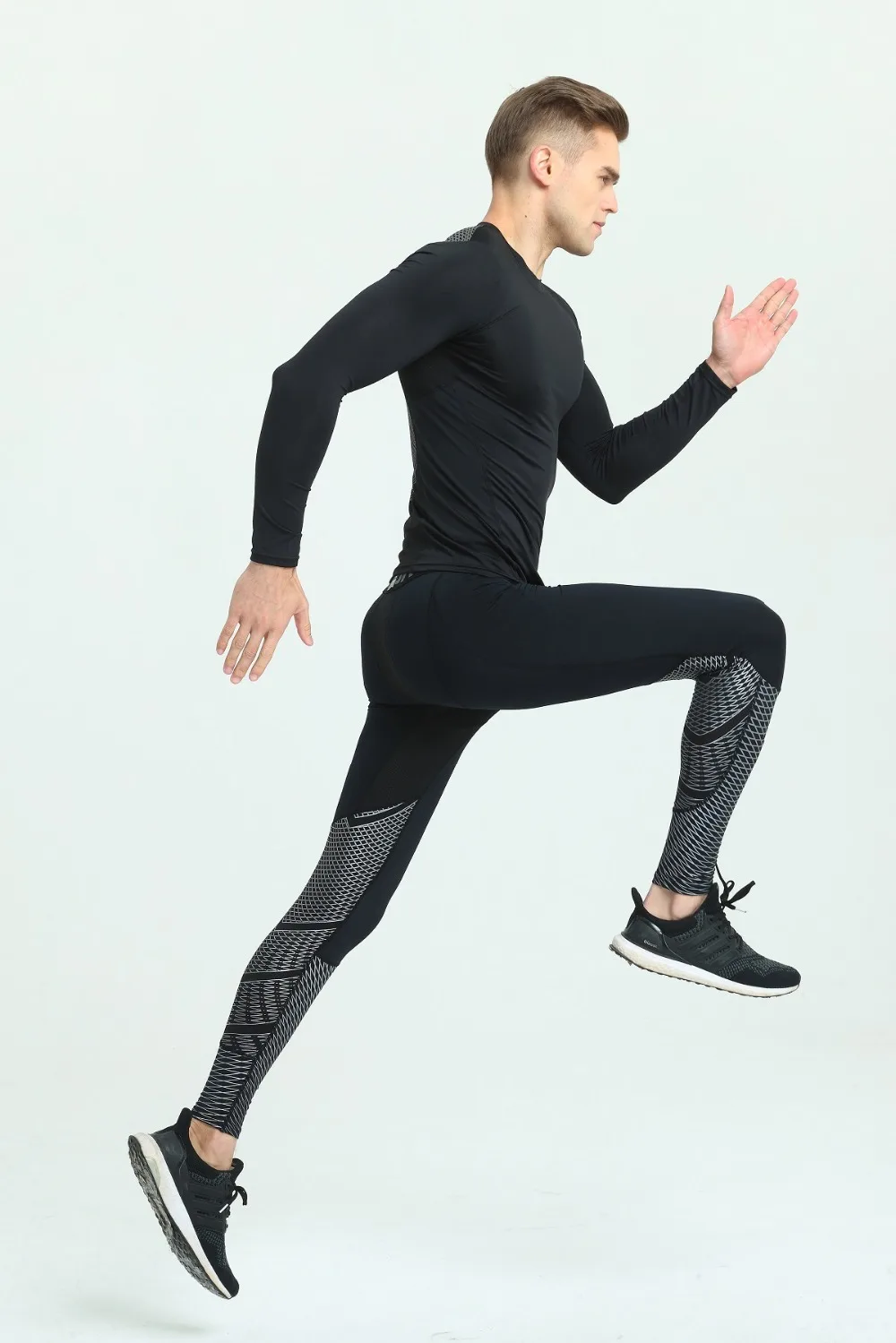 

Compression Men Running Tights Gym Basketball Pants Men Sport Jogger Jogging Skinny Leggings Trousers Sportswear