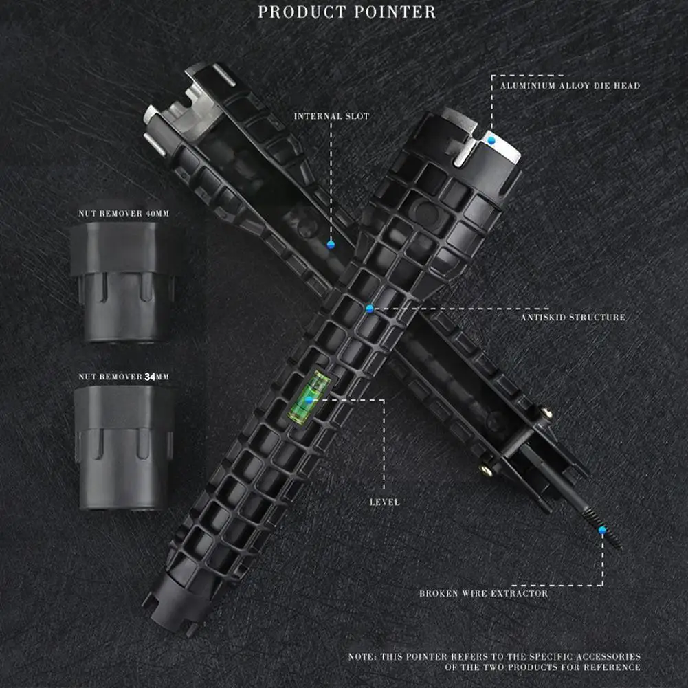 

Sink Repair Wrench Black Faucet And Sink Installer Tool Plumbing Bathroom Multi Pipe Flume Sets Kitchen 8 1 Pipe In Wre X0c1