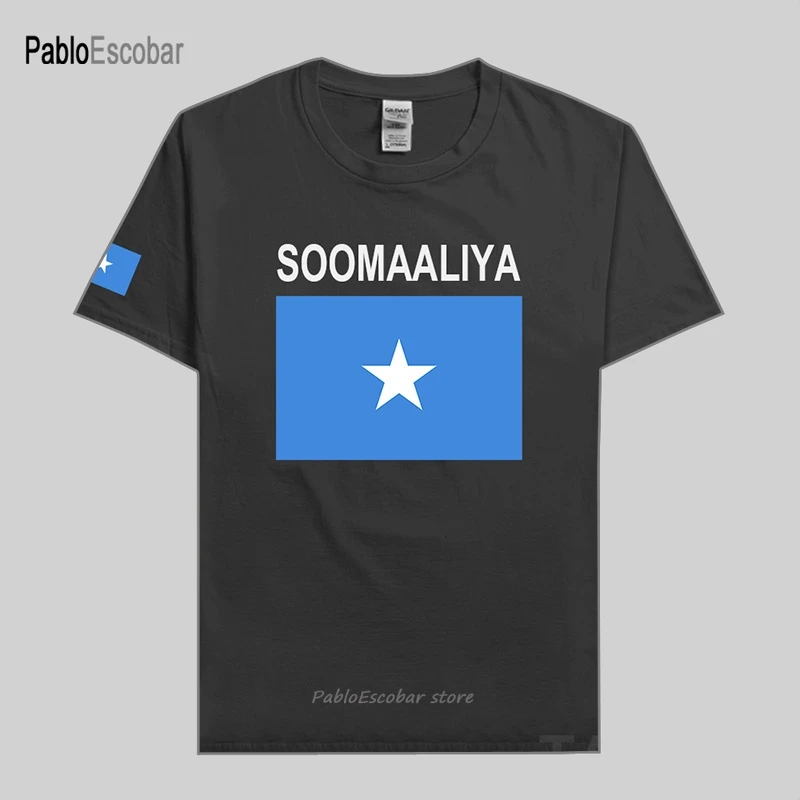 Футболка Сомали модная мужская футболка из 100% хлопка с флагом страны Soomaaliya SOM SO |