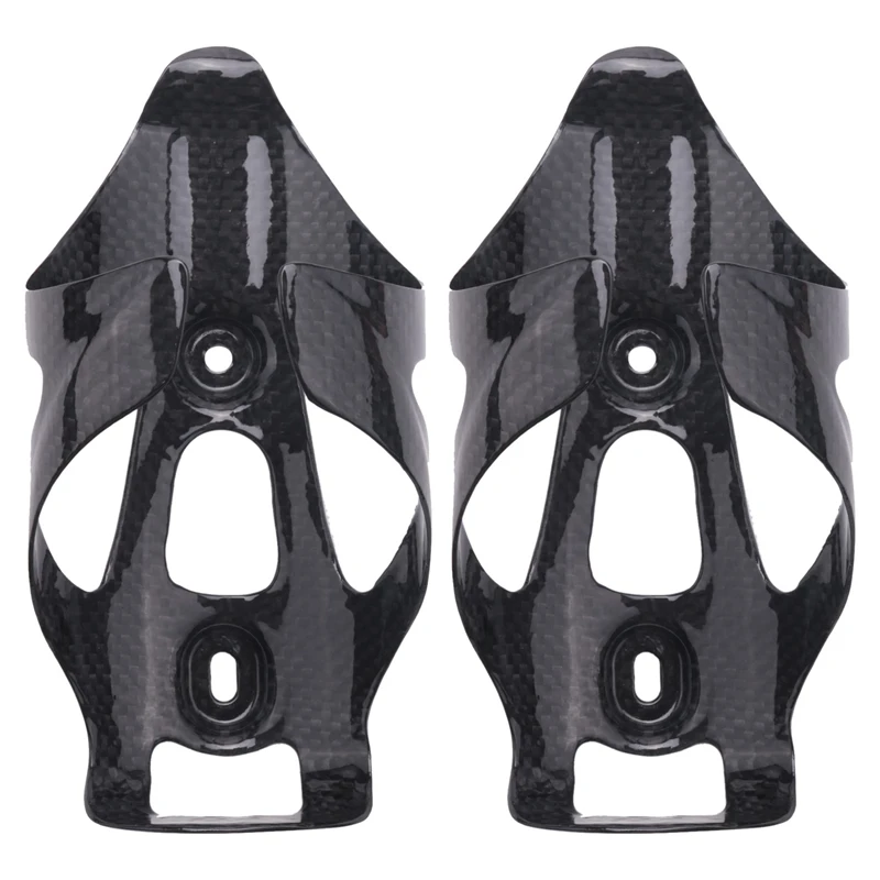 

2X Carbon Fiber Bicycle Water Bottle Cage Mtb Road Bike Bottle Holder Ultra Light Cycling Accessories Bright Light