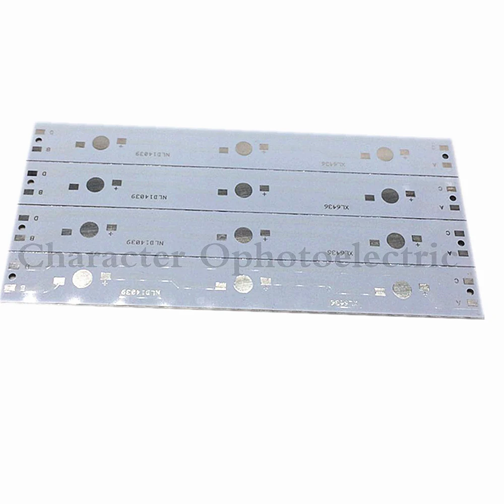 2 шт. 140 мм x 16 алюминиевый PCB монтажная плата для 3x1 Вт 3 5 Светодиодный в серии |