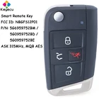 Умный флип-ключ KEYECU для Volkswagen Jetta Golf GTI Fob 315 МГц NBGFS25C1 NBGFS12P01 5G6959752BM 5G0959752BD 5G0959752BE