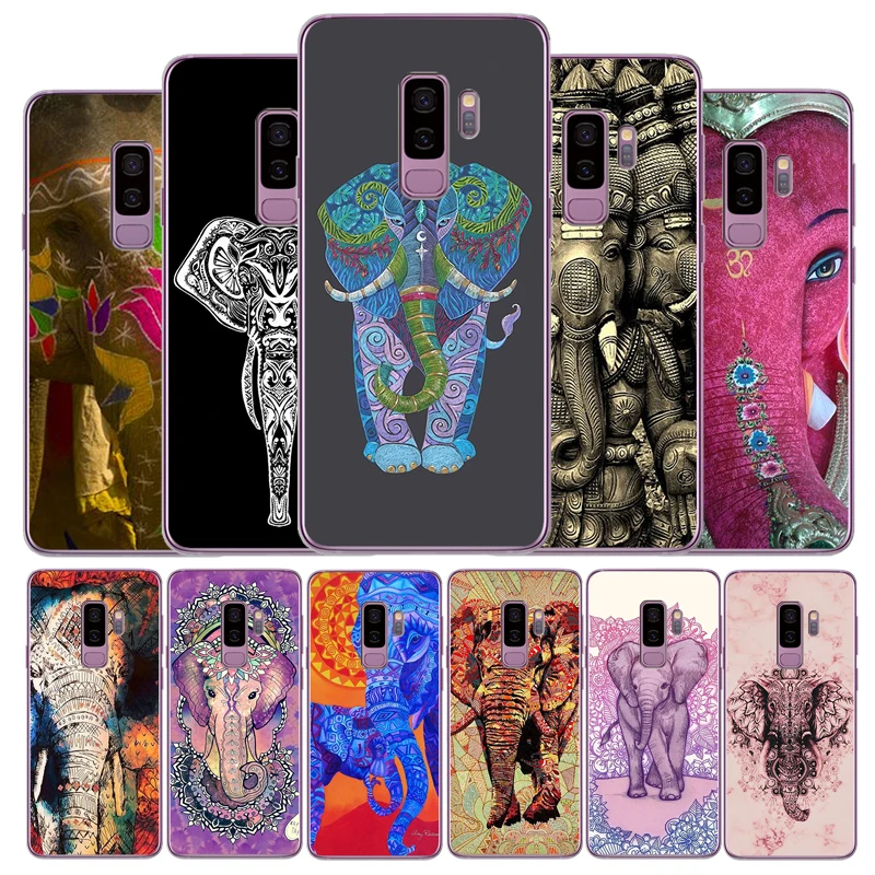 Чехол для телефона с индийским животным слоном тотемным Samsung S6 S7 S8 S9 S10 EDGE Plus Lite A10