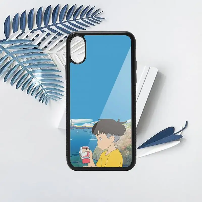 

Cartoon Ponyo on the Cliff Phone Case TPU For iPhone X XR XS 11 12 mini Pro MAX 6 6S 7 8 Plus SE 2020