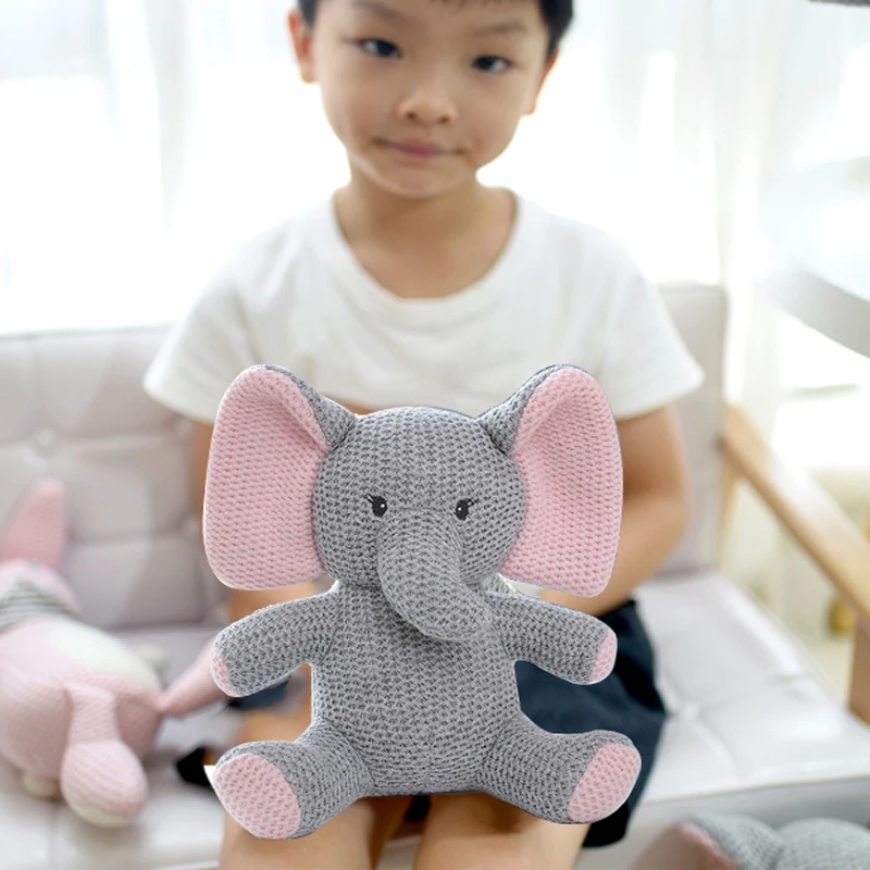 1 шт. детская погремушка Amigurumi Мягкие плюшевые игрушки вязанный Единорог ручная