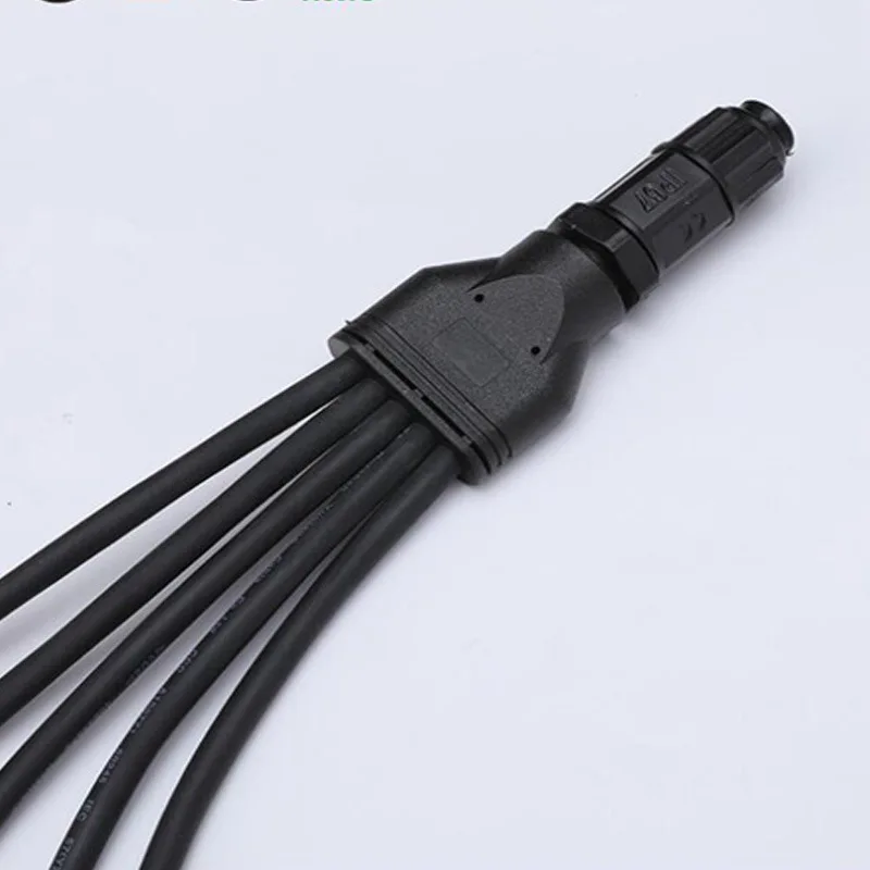 IP67 M19 Screw Waterproof Connect Wire Y-Type Splitter Crimped One Out Two Three Four Five LED Connector | Обустройство дома