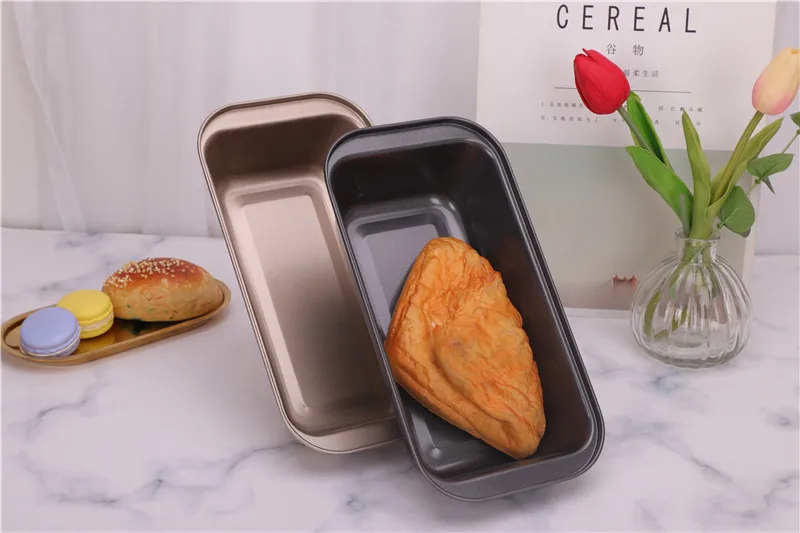 

Kitchen Accessories Baking Tool Curling without Lid Toast Box Rectangular Carbon Steel Non-Stick Toast Box Bread Cake Baking Pan