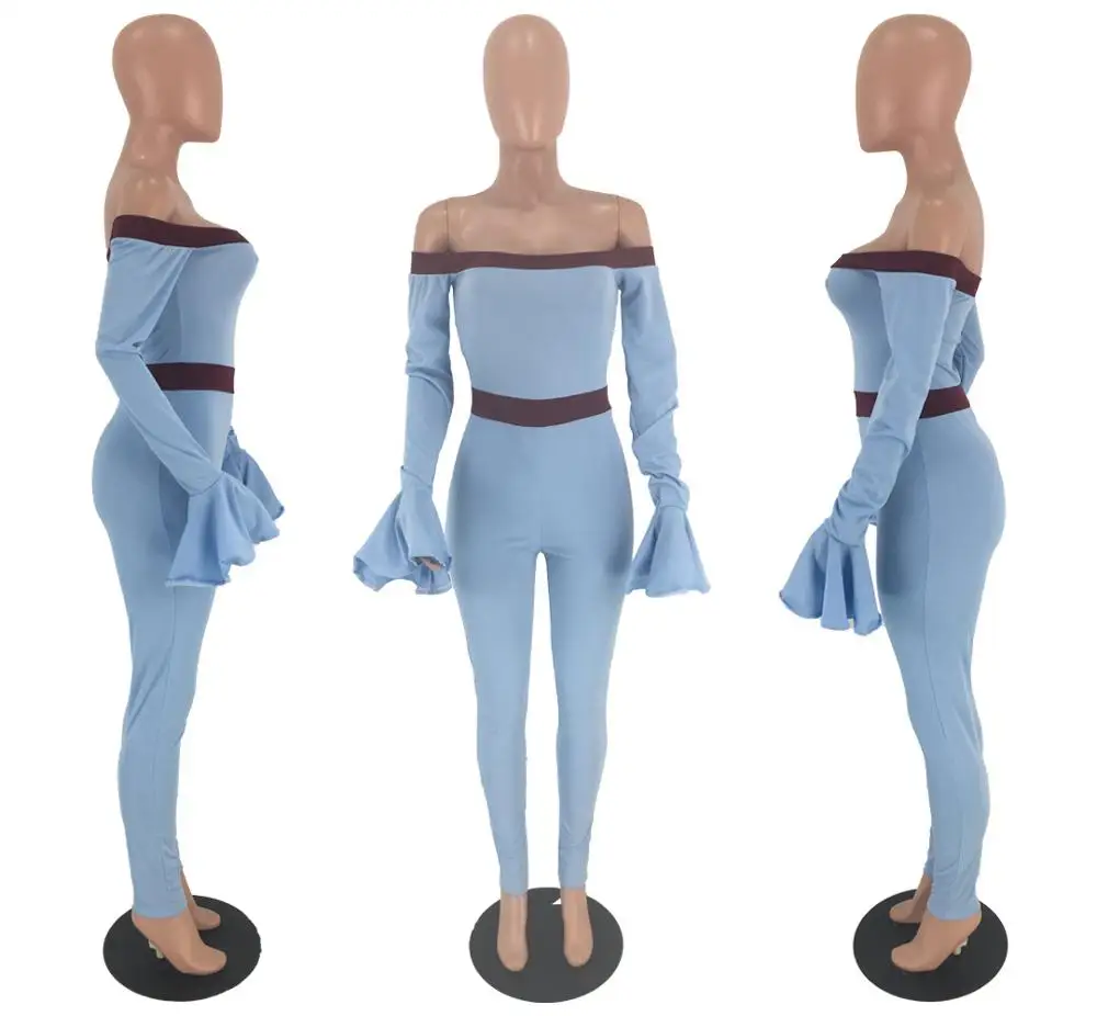 Женское боди с длинным рукавом годе лепестками|Женские комбинезоны| |