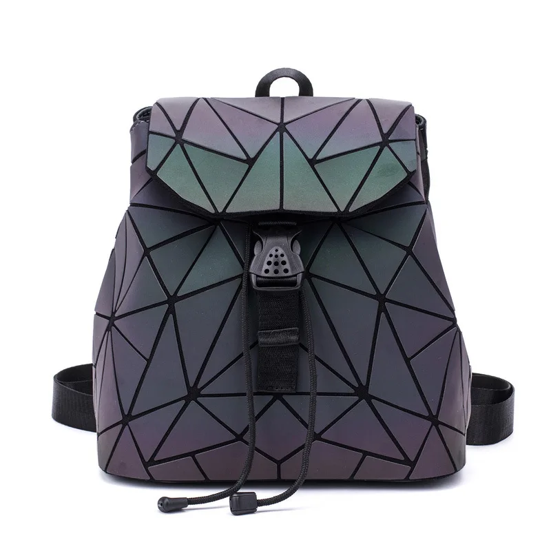 

Светящийся школьный рюкзак для женщин, сумка на плечо с геометрическим рисунком для девочек-подростков, водонепроницаемые вместительные с...