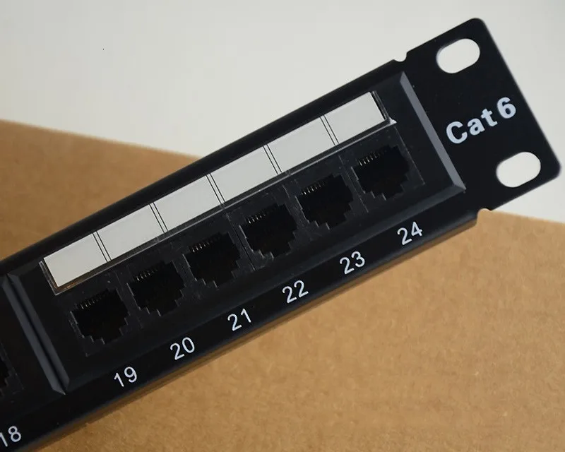 19in 1U шкаф стойка UTP 24 порта CAT6 патч-панель RJ45 сетевой кабель адаптер неэкранированный модульный Keystone Jack распределительная рамка