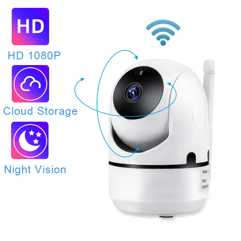 QZT купольная камера с WIFI IP видеонаблюдения 1080P 360 ° Ночное видение Видеоняни и