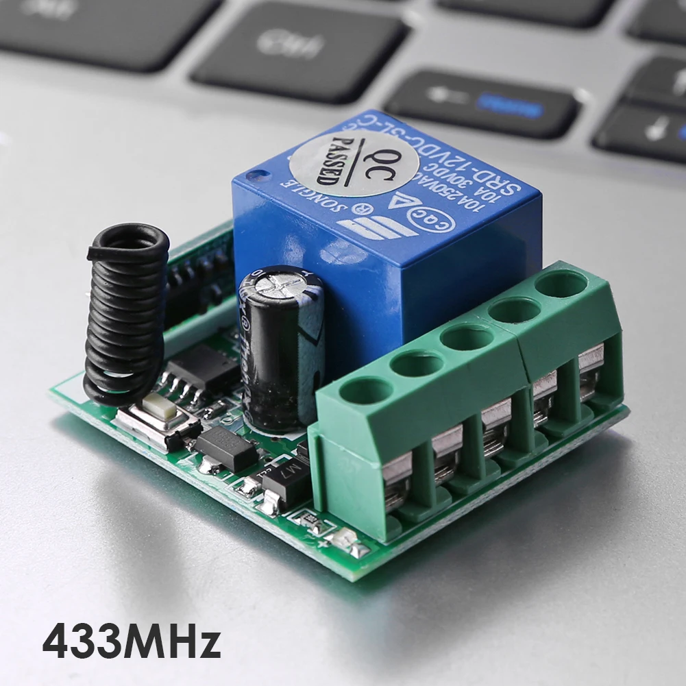 DC 12V 1 CH 433MHz релейный Переключатель приемника модуль для двери гаража