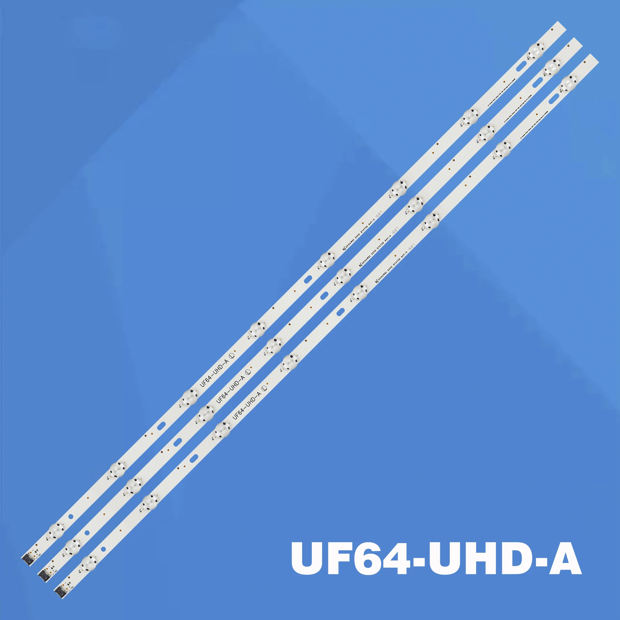 

New Kit 3 PCS 8LED 850mm LED backlight strip for LG 43UF6407 43UH619V 43UH603V UF64 UHD_A 43LH60_FHD_A 43LH5700 HC430DGN-SLNX5