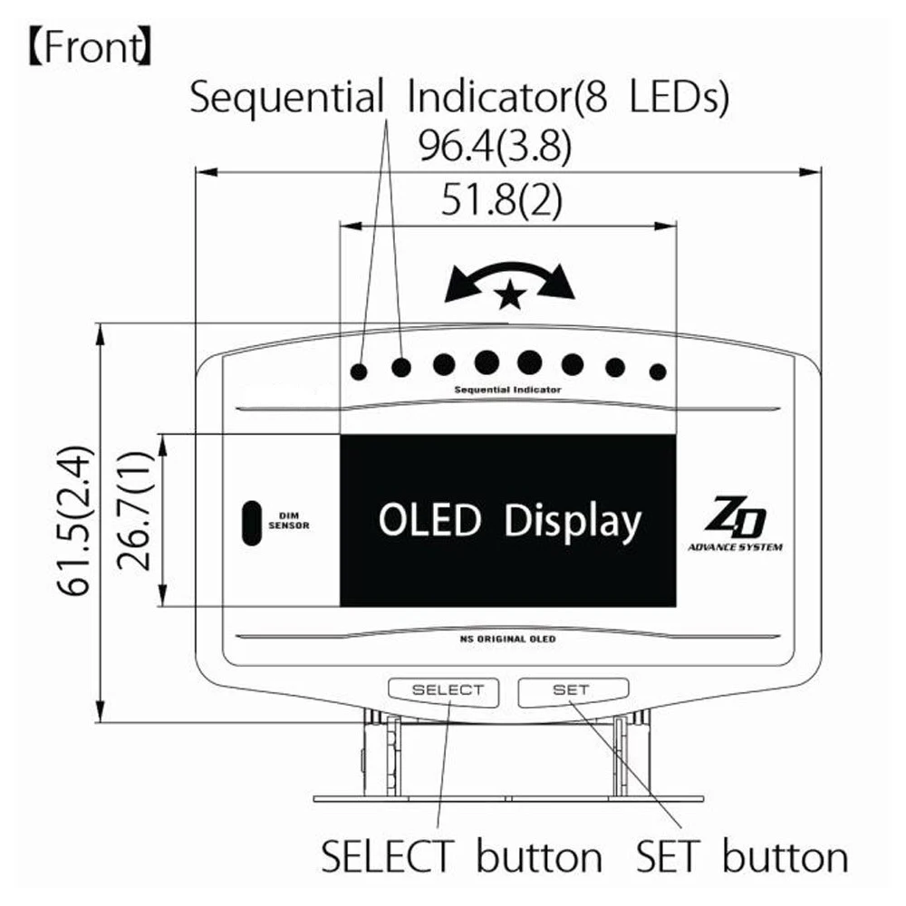 6 в 1 OBD2 Hud Дисплей OBD Ii Цифровой Автомобильный Тахометр Температура воды ODO часы поездки Defi метр Датчик для Honda Civic