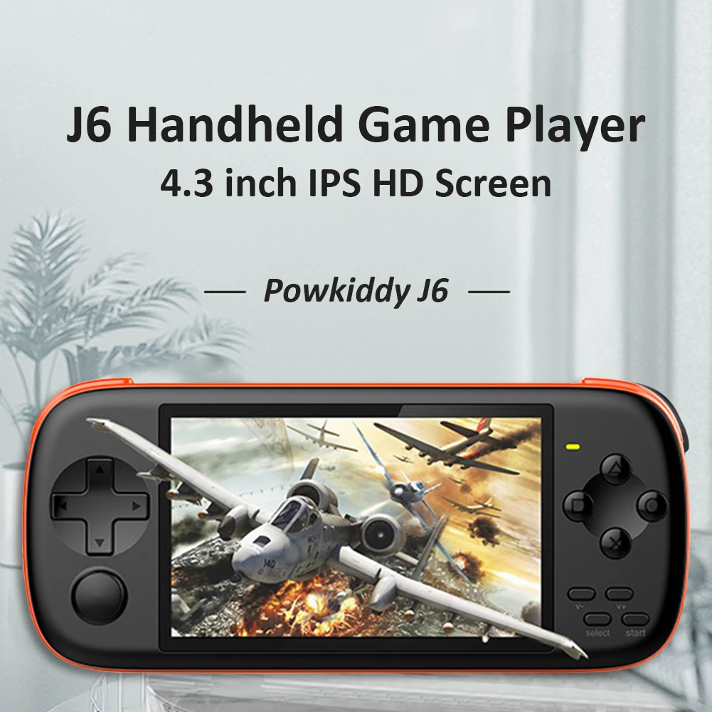 J6 портативная игровая консоль 4 3 дюймов IPS HD Карманная MP5 плеер с 16 Гб TF картой