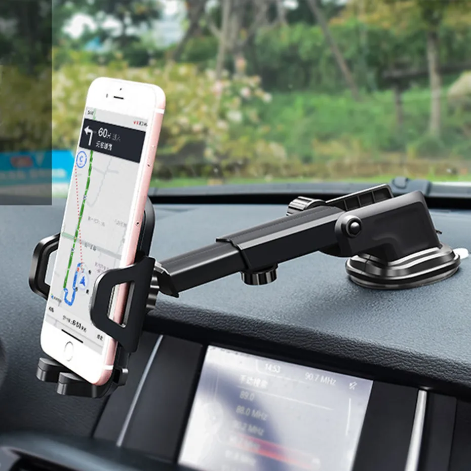 phone in car holder mount stand suction incar no magnetic gps telephone mobile phone cell support for iphone samsung xiaomi free global shipping