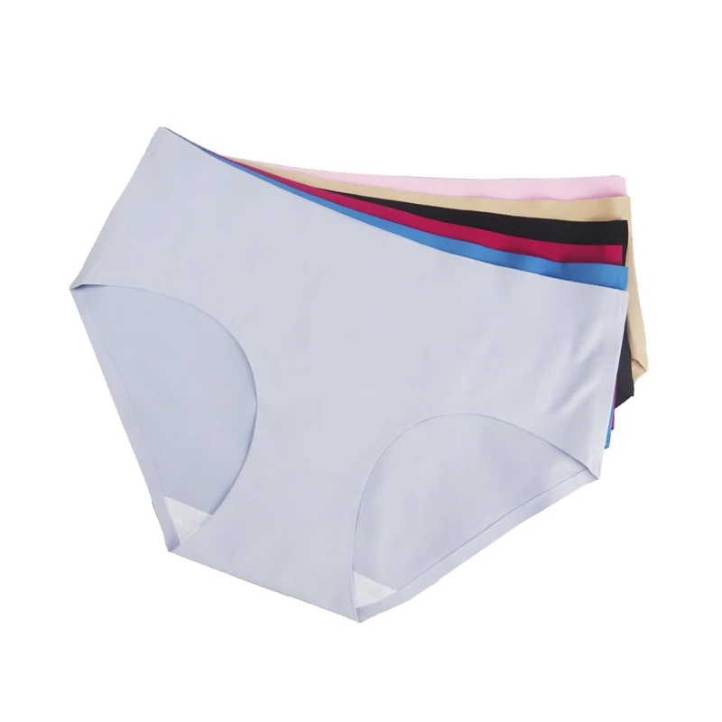

6 шт./Лот, горячая Распродажа, 6 однотонных бесшовных трусов, женское нижнее белье больших размеров, трусики M, L, XL, XXL, 3XL, 4XL 9022