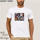 Doki Literature Club, футболка DOKI, Мужская футболка с коротким рукавом, женская футболка с принтом из хлопка, Повседневная потрясающая футболка