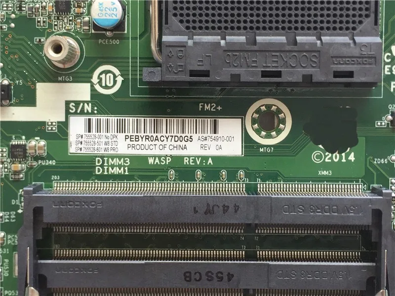 Материнская плата 755528 501 для HP Elitedesk 705 G1 DM FM2 + настольная материнская 001/754910 001 100%