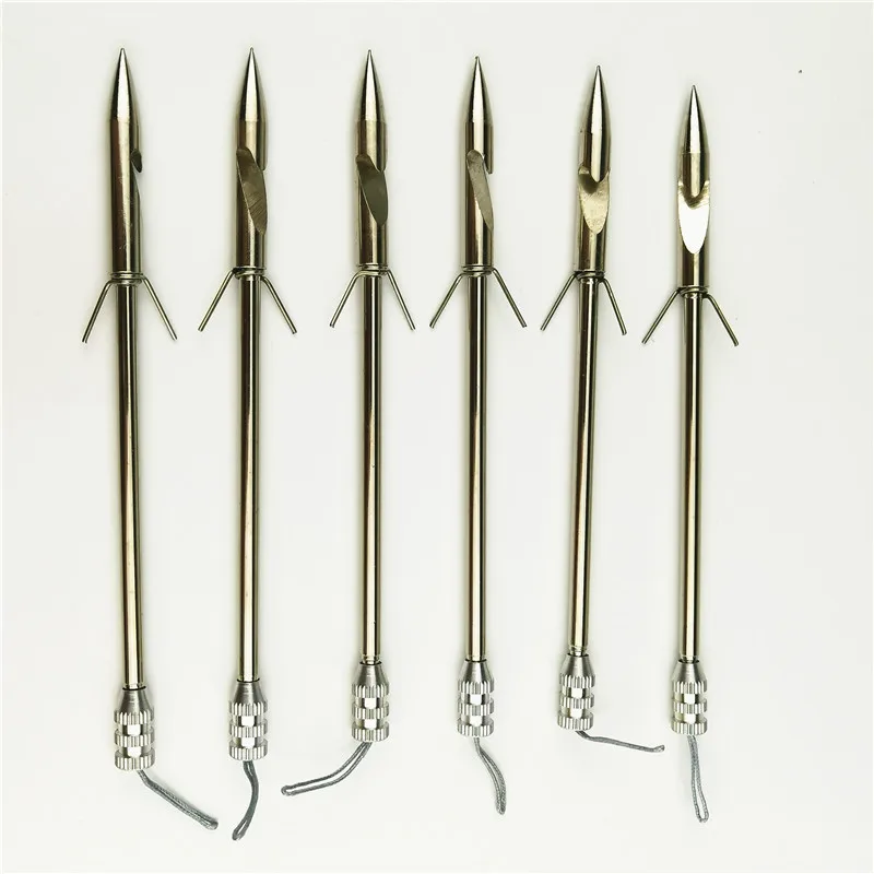 

10/20pcs Silver Stainless Steel Hunting Slingshot Shooting Fish Fishing Catapult 140 mm Arrowhead Dart Durable Fishing Darts