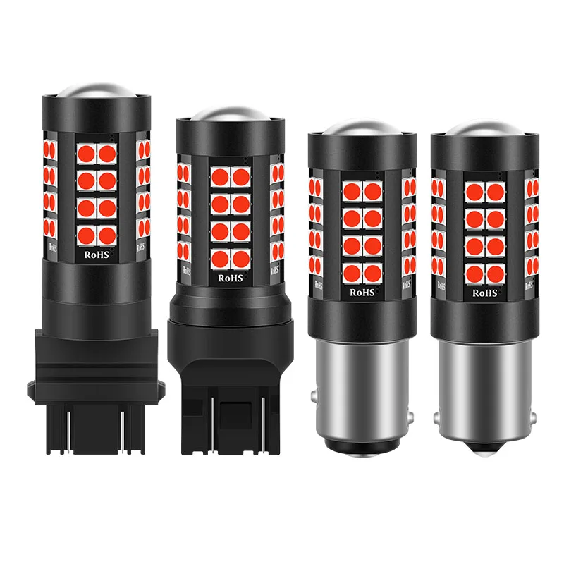 10 шт. 1156 BA15S BAU15S 1157 BAY15D T25 3157 T20 7443 Автомобильный светодиодный указатель поворота