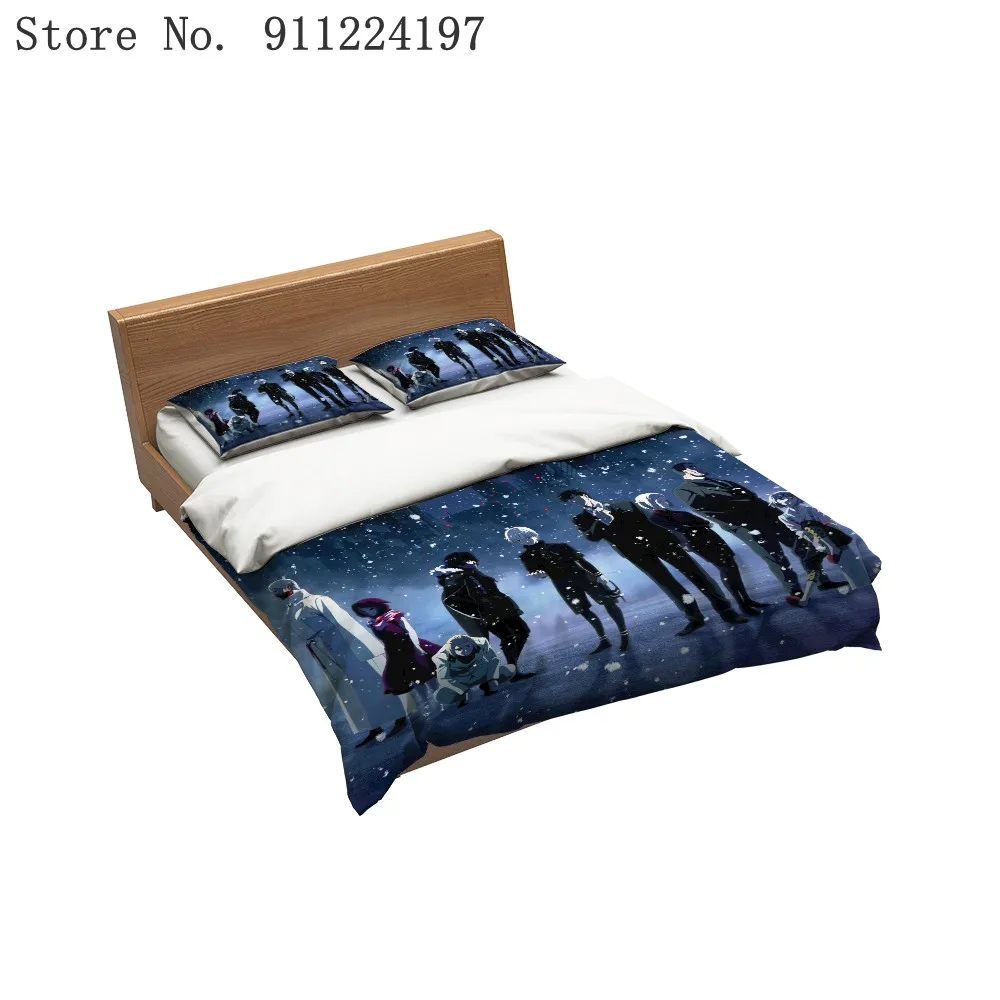 Комплект постельного белья с цифровым 3D-принтом аниме Токийский Гуль высокое