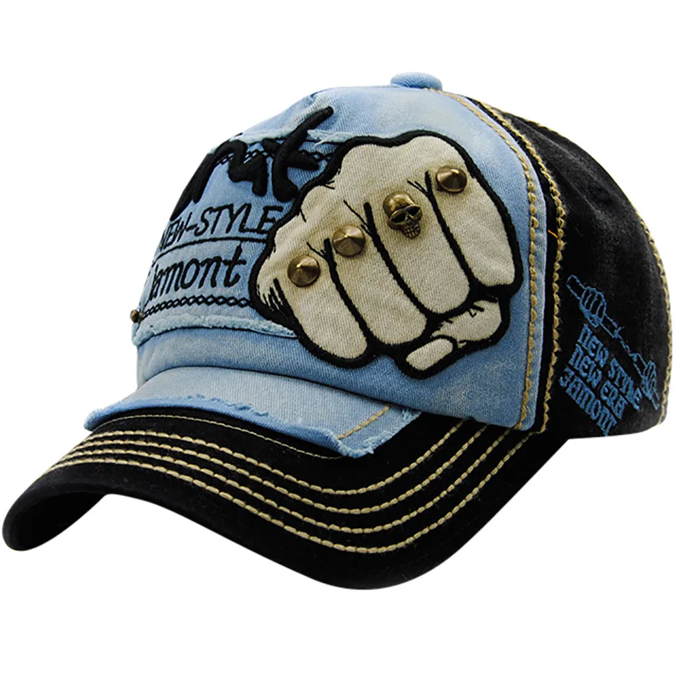 New Arrival Cool stylish Embroidered Summer Rivet Cap Hats Men Women Casual Baseball Caps Accessories gorro hombre verano 2019 | Аксессуары