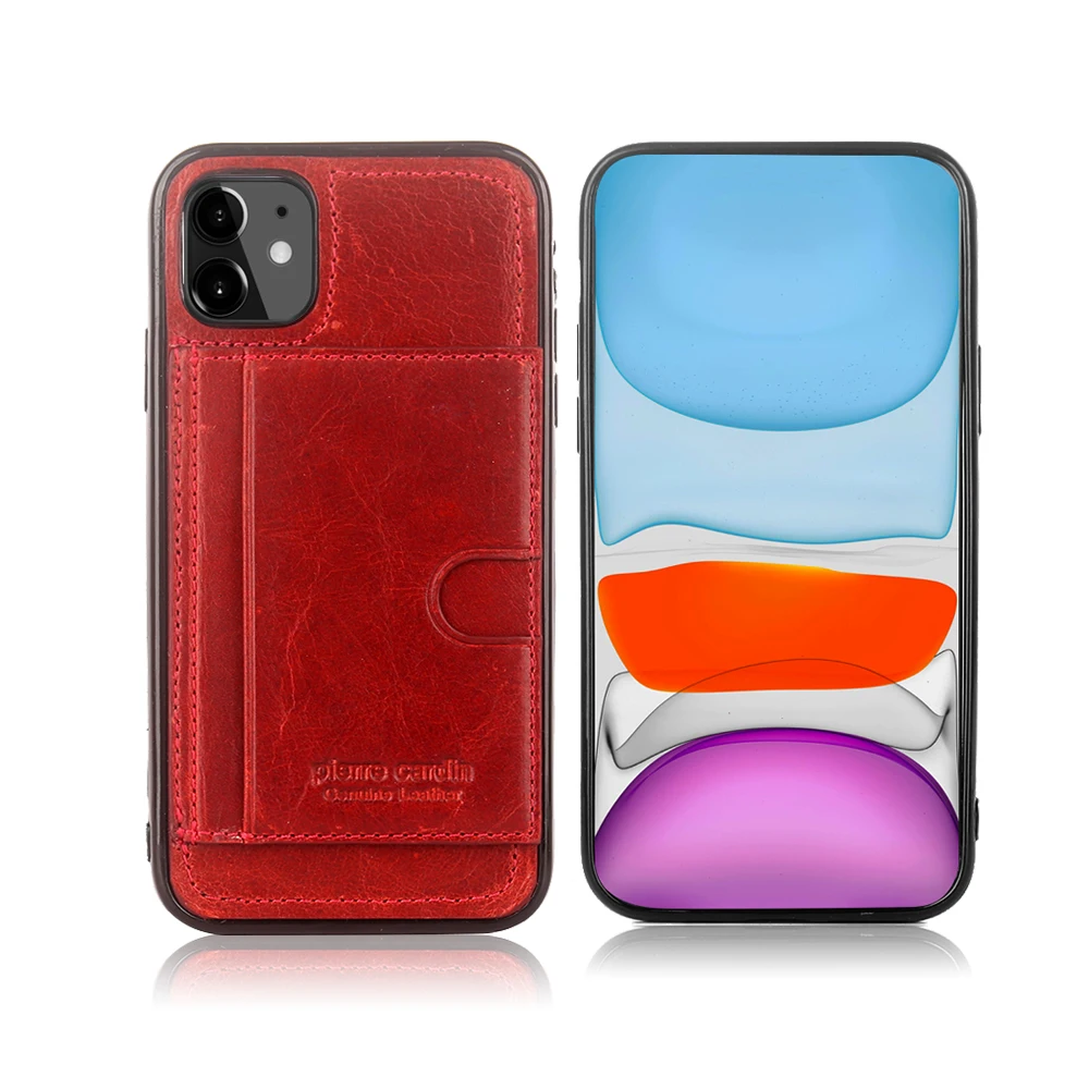 Для Apple iPhone 11 Pro Max 11pro чехол для телефона Pierre Cardin натуральная кожа X XS тонкий