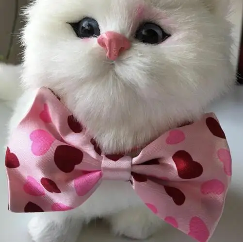 (100pcs/lot)Hot sale Pet Dog puppy Cat pink Loveheart Bow Ties Grooming Supplies for wedding party holiday Valentine LY118 | Дом и сад