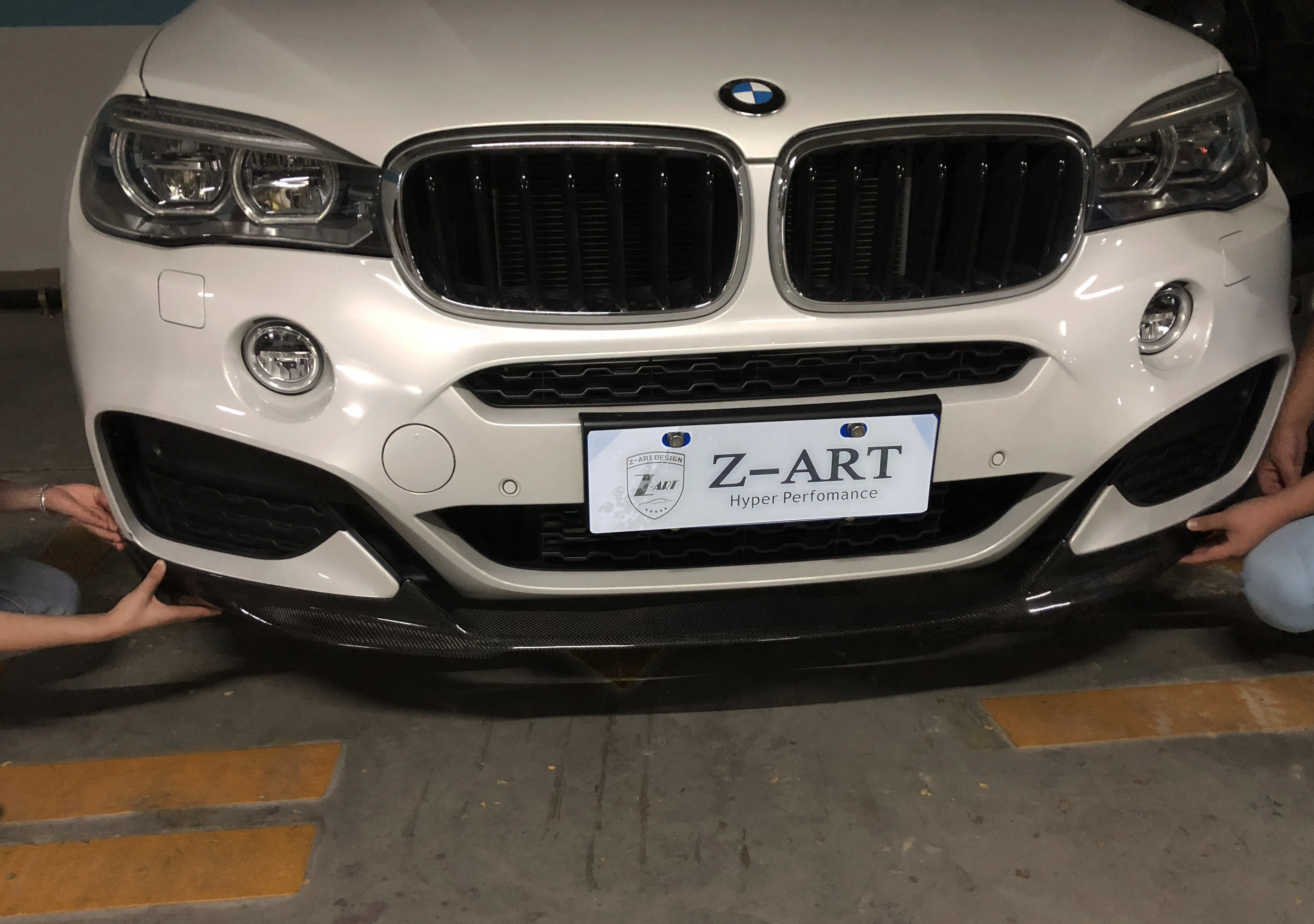 2014-2018 Z-ART X6 MP углеродное волокно передняя губа для F16 производительность передний