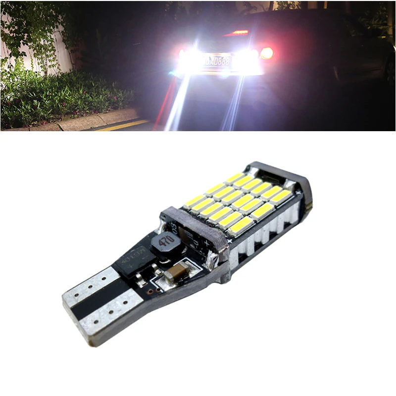 

1Pc Signal Lamp W16W LED T15 921 912 Bulb Car Backup Reserve Lights Bulb Brake Lamp Xenon White For Toyota Corolla Camry Prado