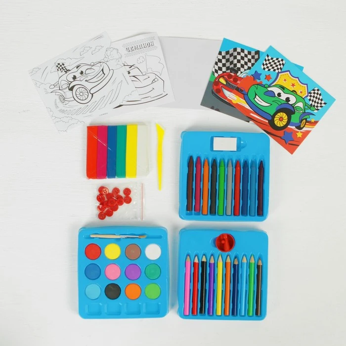 Набор для рисования &quotТачка&quot 43 предмета | Канцтовары офиса и дома